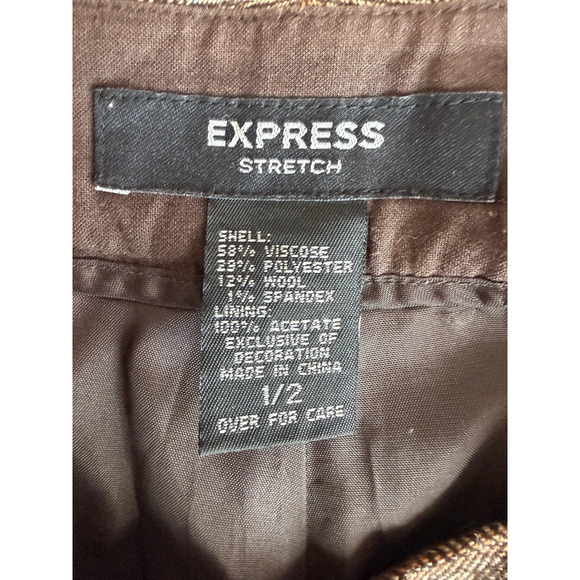 Y2K EXPRESS Herringbone Beaded embroidered sequin Dress Pants Boho Sz-Small - Picture 5 of 12